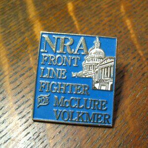 NRA McClure Volkmer Nat Rifle 1986 Lapel Pin
